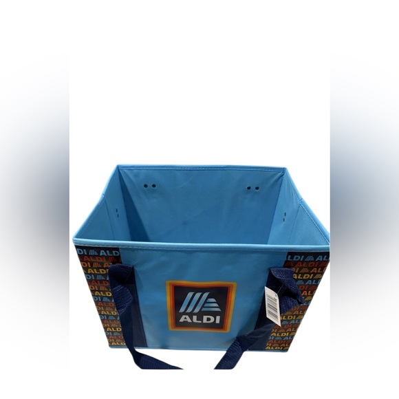 NEW ALDI Collapsible Box Tote Bag Set Of 2 Bags Aldi Bags Bundle Of 2 - Picture 4 of 4